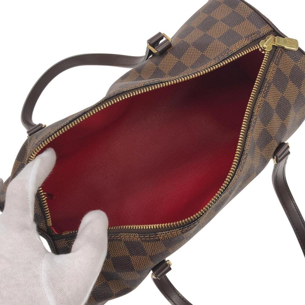 LOUIS VUITTON Brown Damier Papillon 30 Pouch - Picture 7 of 9